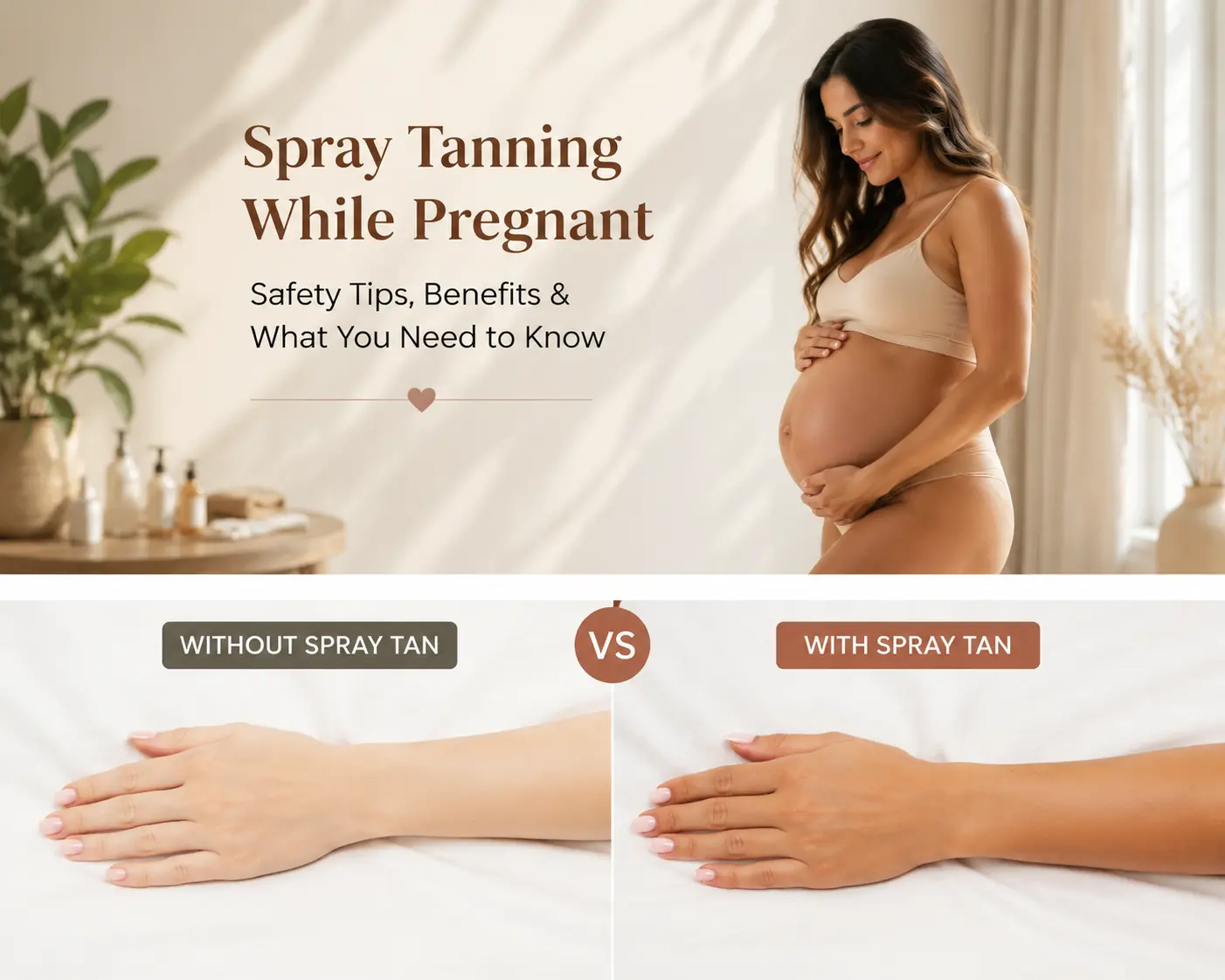 spray tanning while pregnant