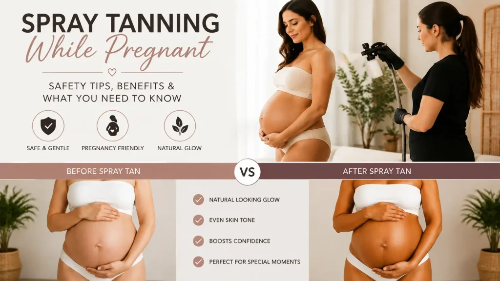 spray tanning while pregnant
