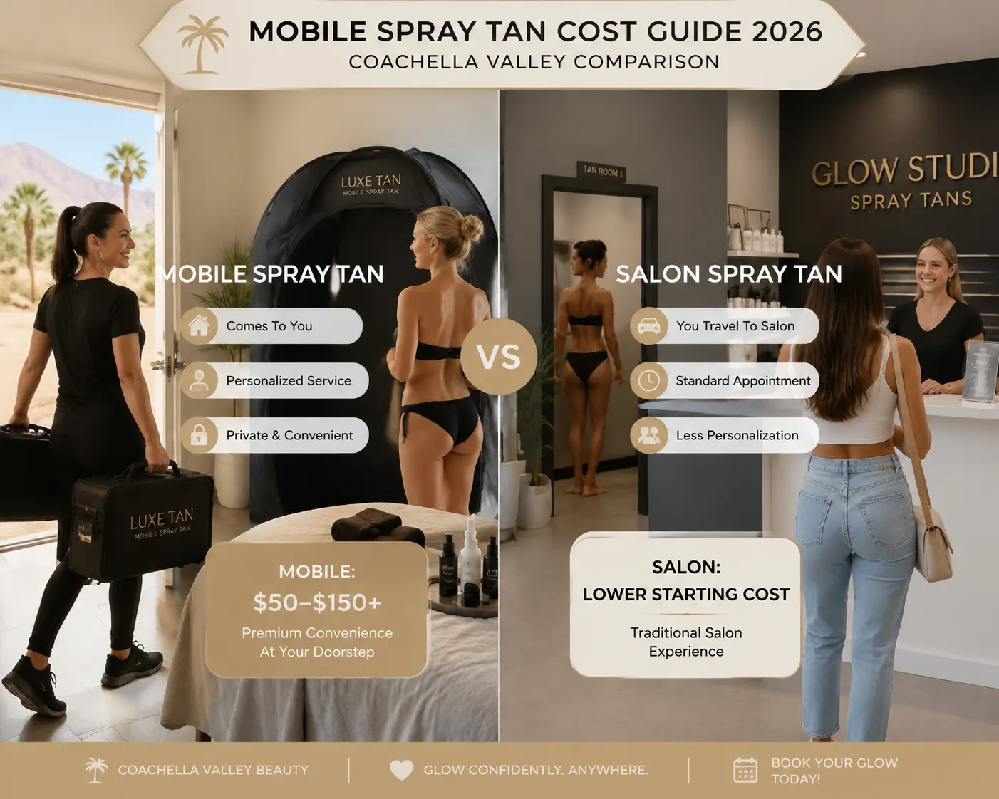 mobile spray tan cost