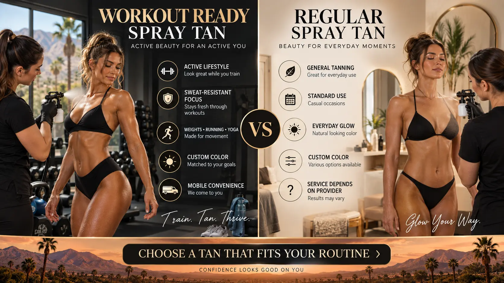 Workout Ready Spray Tan