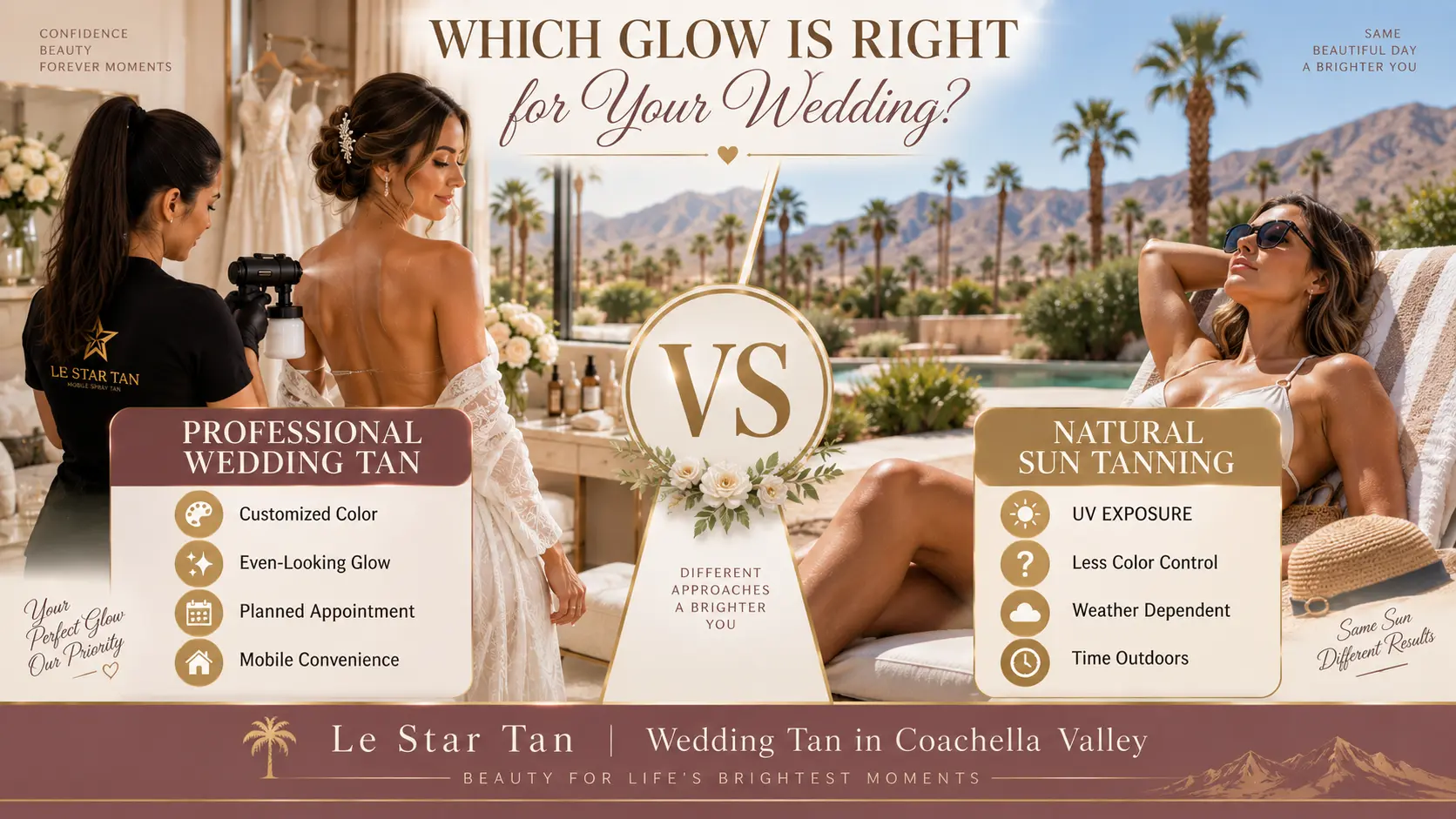 wedding tan
